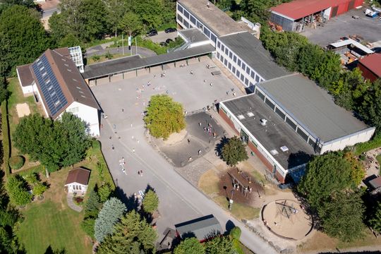 Luftbild der Melanchthonschule