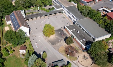 Luftbild der Melanchthonschule