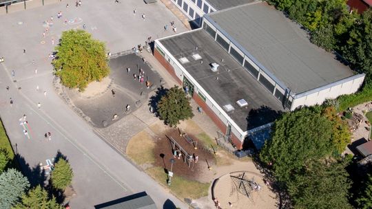 Luftbild der Melanchthonschule